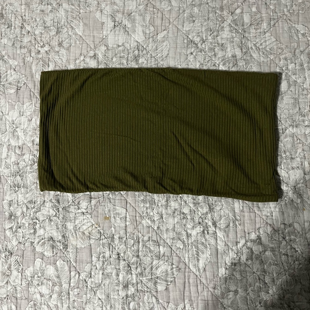 Topshop Green Tube Top